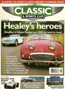 CLASSIC & SPORTSCAR 2000 AUG - PV444, TR2, W196, ZAGATO RAPTOR, JANO